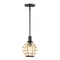 Maxim Lighting Heirloom 1-Light 7.5" Wide Black / Burnished Brass Mini Pendant 11541BKBUB - alternate 1